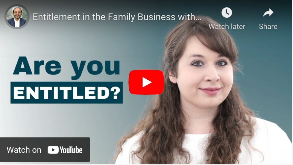 ENTITLEMENT IN THE FAMILY BUSINESS